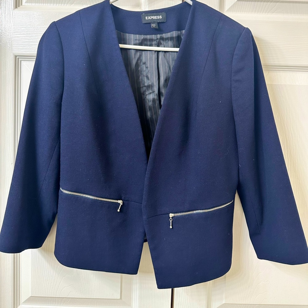Express cropped blazer